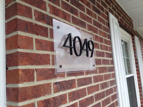 Drywall Anchor, House Number Plaque, House Number Sign, House Number, Glass Cleaner, House Numbers, Shop Signs, Exterior Paint, My House