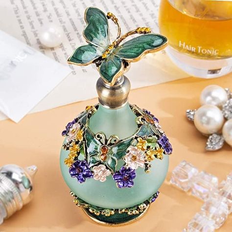 Butterfly Perfume, Green Butterfly, Perfume Bottle, Perfume Bottles, Free Shipping, Green