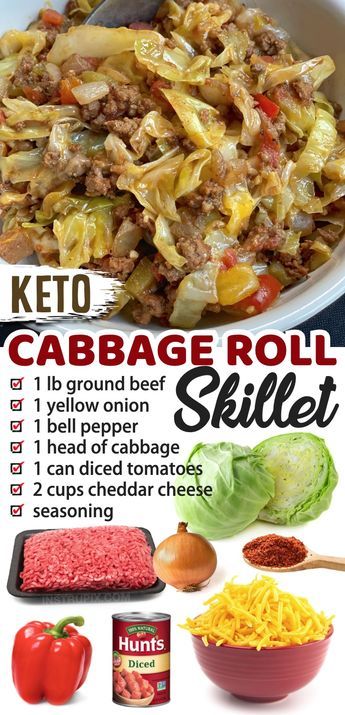 Cabbage Roll Skillet, Keto Cabbage, Keto Quiche, Cabbage Roll, Boiled Egg Diet Plan, Keto Pancakes, Keto Recipes Dinner, Cabbage Recipes, Low Carb Keto Recipes