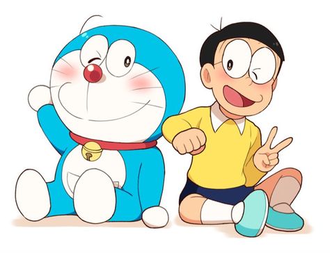 Doraemon And Nobita Friendship Wallpaper, Friendship Wallpaper, Anime Canvas Painting, Disney Princess Anime, Doremon Cartoon, Doraemon Cartoon, Happy Girl Quotes, Doraemon Wallpapers, Easy Cartoon Drawings