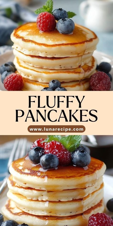 These Fluffy Pancakes are the epitome of breakfast perfection! 🥞✨ Light, airy, and irresistibly soft, these pancakes are easy to make and perfect for weekend brunches or everyday breakfasts. Top them with butter, syrup, or fresh fruit for a meal that’s guaranteed to please.  📌 Save this pin to make the fluffiest and most delicious pancakes for your next breakfast! #FluffyPancakes #BreakfastRecipes #BrunchIdeas #PancakePerfection #EasyRecipes #FluffyAndDelicious Pancakes Breakfast Ideas, Fluffiest Pancakes, Butter Syrup, Fluffy Pancake Recipe, Delicious Pancakes, Pancakes Breakfast, Tasty Pancakes, Fluffy Pancakes, Breakfast Pancakes