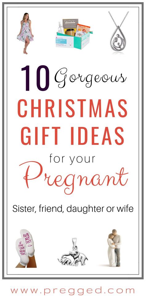 Looking for the Perfect Christmas Gift for Your Pregnant Girlfriend, Sister, Wife or Daughter? Any of these 10 gift ideas are certain to delight her. From the practical to the funny, the handmade and the heartfelt. You can be guaranteed that she'll LOVE any one of these recommendations... Christmas Gift Girlfriend, Gifts For Pregnant Friend, Pregnant Girlfriend, Gifts For Pregnant Wife, 10 Gift Ideas, Gifts For Pregnant Women, Newly Pregnant, Pregnant Sisters, Christmas Gift Daughter