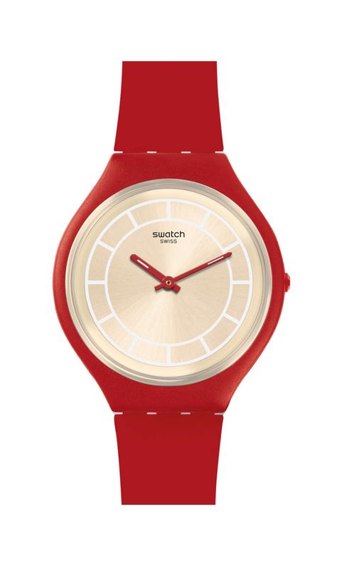 Swatch Women, Accessorize Bags, Swatch Watch, Hand Watch, Red Style, Tick Tock, Stylish Watches, Girls Fashion, Watches Jewelry