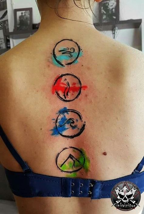 4 elements- Water (peace), Fire (Bravery), Air (Flexibility), Earth (Grounded) Air Wind Fire Water Tattoo, Air Symbolism, Earth Water Fire Air Tattoo, Earth Air Fire Water Tattoo, 4 Elements Drawing, Earth Element Tattoo, 4 Elements Art, 4 Elements Tattoo, Element Tattoos