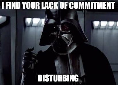 I find your lack of commitment is disturbing - STAAR WARS Medical Coding Humor, Lack Of Faith, Coding Humor, Lack Of Common Sense, Star Wars Quotes, Medical Coding, I'm With The Band, Last Jedi, A New Hope