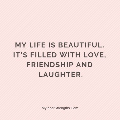 My life is beautiful. It's filled with love, friendship, ​and laughter.​ | My Inner Strengths Affirmations For Friendship Goals, Love Life Vision Board, Manifest Friendship, Friendship Vision Board, Friendship Manifestation, Manifest Friends, Friendship Affirmations, Wealth Dna Code, Dna Code