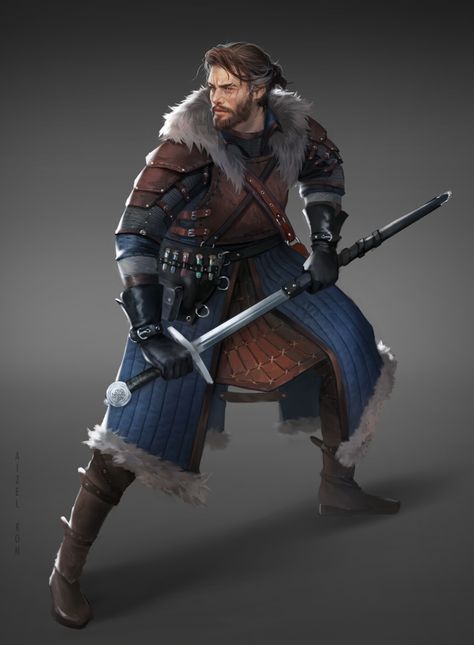 Dnd Winter Clothes, Arcane Knight, Character Faceclaims, Dnd Idea, Witcher Oc, Kings Guard, Medium Armor, Fantasy Fighter, Icewind Dale