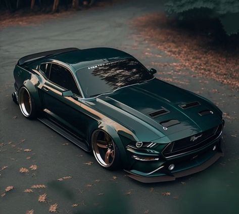 Black Car Mustang, Blacked Out Mustang Gt, All Mustang Models, Mustang With Stripes, Cars Outside, Mustang Gt Premium, Black Mustang With Stripes, Luxury Cars Bmw, Muscle Cars Mustang