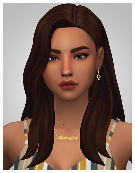 Taylor Hair - Updated | Aladdin-The-Simmer on Patreon The Sims 4 Cc Patreon Hair Ponytail, Sims 4 Side Part Hair, Sims 4 Cc Hair, Cc Hair, Side Part Hairstyles, Eco Lifestyle, Find Hairstyles, Long Silky Hair, Character Pictures