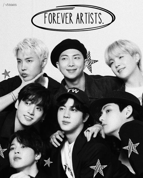 vteaes, bts, bangtan sonyeondan, bts ot7, ot7, bts group photo, bts edits, bts aesthetic edits, bts graphic design, graphic design, black and white, black and white aestetic, aesthetic, star, forever artists, bts, namjoon, rm, seokjin, jin, yoongi, suga, hoseok, jhope, hobi, jimin, taehyung, v, jungkook, bts photo folio, bts photoshoot, bts edits aesthetic Bts Photoshoot Ot7, Bts Edits Aesthetic, Bts Graphic Design, Bts Aesthetic Edits, Graphic Design Black And White, Bts Group Photo, Photo Folio, Ot7 Bts, Bts Photoshoot