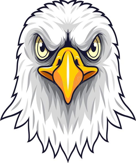 Head Cartoon Drawing, Kaligrafi China, Cartoon Eagle, Drawing Flames, Eagle Cartoon, Head Cartoon, Eagle Drawing, Eagle Images, Elmer Fudd