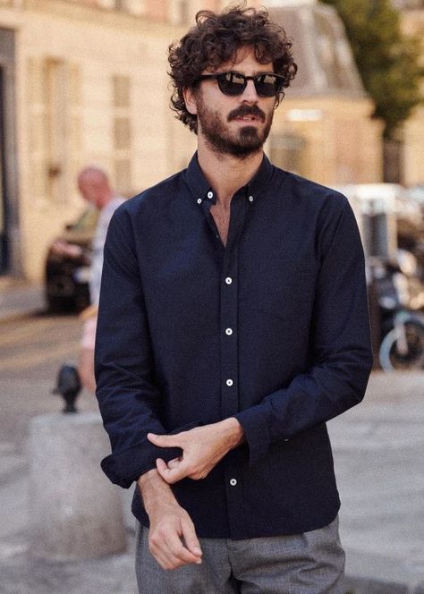 Men’s Oxford Shirt, Button Down Shirt Men's Outfits, Oxford Shirt Outfit Men, Hinny Aesthetic, Oxford Shirt Outfit, Black Shirt Men, Button Down Shirt Men, Oxford Shirt Men, Shirt Outfit Men