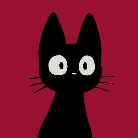 Kiki's delivery service jiji cat red Group Chat, Black Cat, Red, Instagram, Black