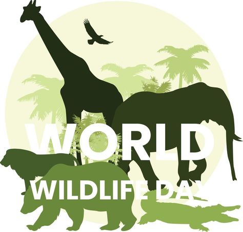 World wildlife day with illustrations of various wild animals World Wildlife Day, Wildlife Day, Cityscape Photos, Nature Backgrounds, Background Banner, Wild Animals, Natural Wonders, Creative Ideas, Animals Wild