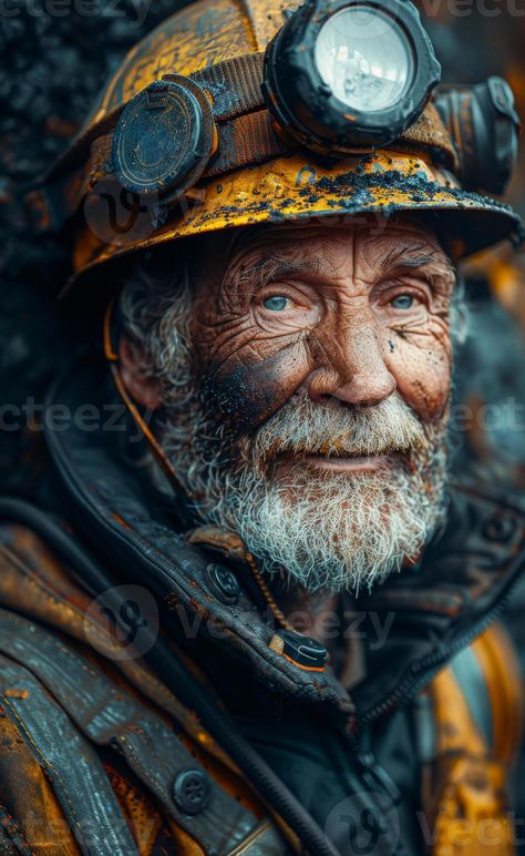 Download the A portrait of an old coal miner with black soot on his face 46370612 royalty-free Stock Photo from Vecteezy for your project and explore over a million other images and backgrounds. Watercolor Portrait Painting, Coal Miners, Wedding People, Cityscape Photos, Nature Backgrounds, Watercolor Portraits, Background Banner, Landscape Photos, Art Reference Photos