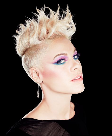 P!nk's Former Makeup Artist Opens Vegan Beauty Studio Body Sculpting Workouts, Mohawk Hairstyles For Women, Alecia Beth Moore, Pink Singer, Celebrity Quotes, Mohawk Hairstyles, Cover Girl, Beauty Must Haves, Celebration Quotes