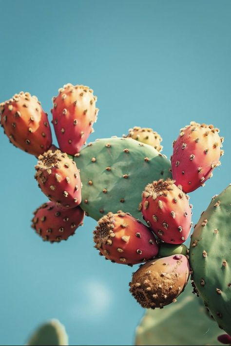 Prickly Pear Aesthetic, Cacti Aesthetic, Massive Garden, Prickly Pear Fruit, Southwestern Aesthetic, Cactus Aesthetic, Cactus Pear, Prickly Pear Flowers, Cactus Fruit