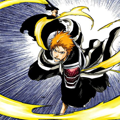 Tybw Ichigo Pfp, Ichigo Tybw Manga Colored, True Shikai Ichigo Manga, Bleach Tybw Manga Colored, Ichigo Manga Panel Color, Ichigo Kurosaki Tybw Anime, Ichigo True Bankai Manga, Ichigo Tybw Pfp, Ichigo Tybw Arc