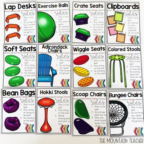 Flexible Seating Classroom, Classroom Seating, Classroom Layout, 4th Grade Classroom, 3rd Grade Classroom, 2nd Grade Classroom, Flexible Seating, Classroom Behavior, New Classroom