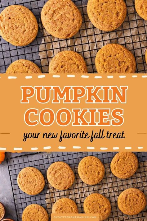 Indulge in the cozy flavors of fall with our delicious pumpkin cookies recipe! Soft, chewy, and packed with warm spices, these cookies are perfect for sharing or enjoying with a cup of tea. Click to discover the simple steps and secret ingredients that make these treats a seasonal favorite! Simple Pumpkin Cookies, Pumpkin Pie Cookies Recipe, Easy Pumpkin Cookies, Pumpkin Cookies Recipe, Pumpkin Spice Cookie Recipe, Pumpkin Cookies Easy, Pumpkin Pie Cookies, Soft Cookie Recipe, Creamy Pumpkin Soup