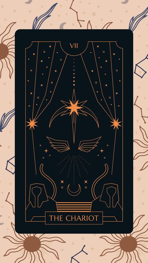 Tarot Cards Aesthetic Art, Tarot Cards Aesthetic, The Chariot Tarot Card, Chariot Tarot Card, Chariot Tarot, The Chariot Tarot, Cards Aesthetic, Tarot Card Art, Tarot Aesthetic