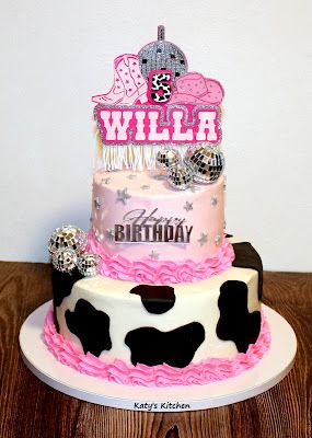 Disco Cowgirl Birthday Party Cake, Space Cowgirl Birthday Cake, Disco Cowgirl Party Cake, Disco Cowgirl Cake Ideas, Pink Disco Cowgirl Cake, Disco Cowgirl Cake Smash, Disco Cowgirl First Birthday Cake, Disco Cowgirl 2nd Birthday Party, Disco Cowgirl Birthday Cake