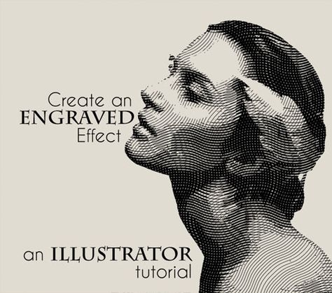 how-to-create-an-engraved-illustration-effect-in-illustrator Engraved Illustration, Logos Retro, Illustration Techniques, Engraving Illustration, Adobe Illustrator Tutorials, Photoshop Tips, Learning Design, Graphic Design Tips, Vintage Typography