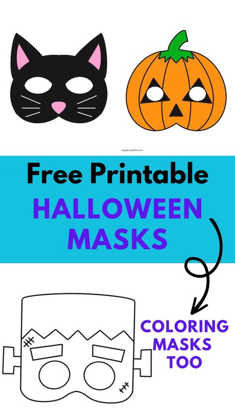 free printable halloween masks coloring and colored in Printable Halloween Masks Free, Halloween Mask Coloring, Monster Mask Craft, Free Printable Masks, Free Printable Halloween Cards For Kids, Halloween Mask Printable Free, Free Halloween Craft Printables For Kids, Witch Mask Diy, Printable Masks For Kids Free