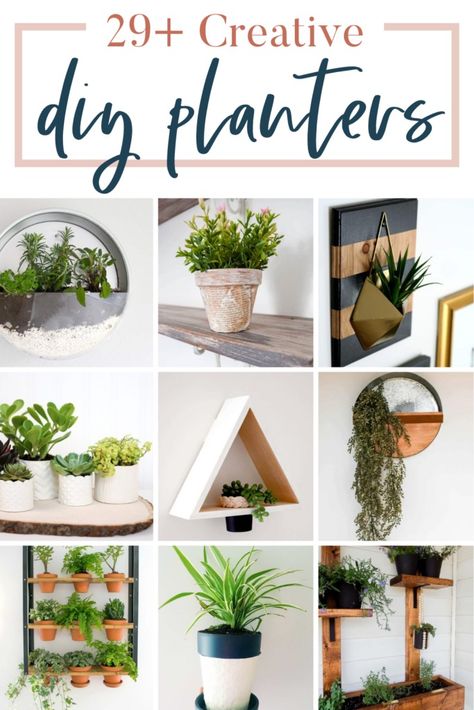 Get crafty with 29 creative DIY planters! Explore fun and unique ideas on Pinterest to add a personal touch to your green spaces. From upcycled items to handmade designs, discover inspiration for every corner of your home or garden. Let's bring plants and creativity together! Diy Planters Indoor, Planters Indoor, Upcycled Items, Creative Planter, Plant Pot Diy, Melted Plastic, Pots And Planters, Spring Decor Diy, Diy Plant Hanger