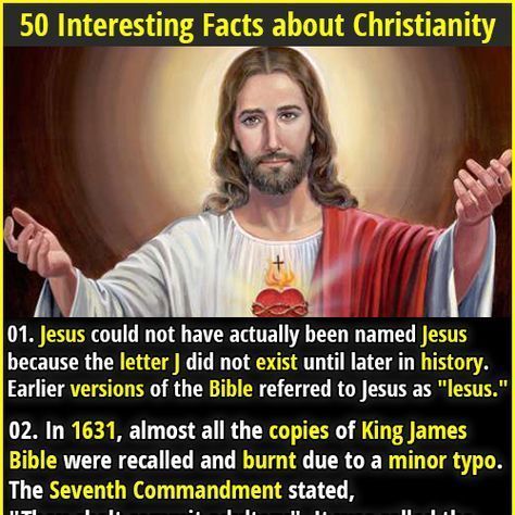 Useless Knowledge, The Letter J, Fact Republic, History Facts Interesting, Bible History, Bible Versions, Bible Facts, King James Bible, Bible Knowledge