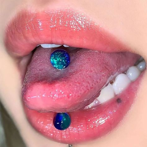 Cute Tongue Piercing, Tongue Stud, Tongue Jewelry, Piercing Tongue, Piercing Bouche, Tongue Piercing Jewelry, Mouth Piercings, Tongue Bars, Piercing Chart