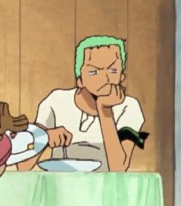 One Piece Memeable Face, Zoro Meme, Zorro Roronoa, Zoro Funny, Hair Meme, رورونوا زورو, Zoro Roronoa, One Piece Episodes, Adventure Fiction