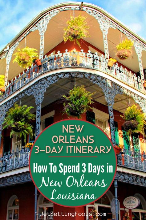 Planning a New Orleans Itinerary can be perplexing. Everyone knows to go to Bourbon Street, but what else is there to see in the city? Let us assure you: There are many incredible things to do in New Orleans, Louisiana! To help other travelers discover the best of the city, we have created a perfect 3 Days in New Orleans Itinerary that highlights the top attractions, must-try foods and the best bar scenes. #travelguide #itinerary New Orleans Must See, Top Things To Do In New Orleans, Must Do New Orleans, New Orleans Things To Do In Couples, New Orleans Itenary, 3 Days In New Orleans, New Orleans Must Do, New Orleans In November, New Orleans Things To Do In