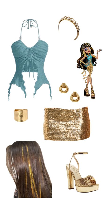 Party Animal Costume, Monster High Halloween Costumes, Cleopatra Halloween Costume, Cleopatra Halloween, Monster High Halloween, Monster High Costume, Classy Halloween Costumes, Trio Halloween Costumes, Hot Halloween Outfits