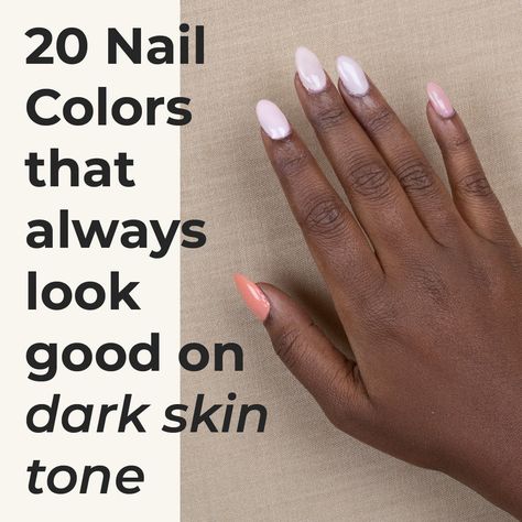 Nails Inspiration Dark, Dark Skin Nail Polish, Best Toe Nail Color, Neutral Nail Polish Colors, Dark Skin Nail Color, Dark Blue Nail Polish, Natural Color Nails, Best Nail Colors, Neutral Nail Color