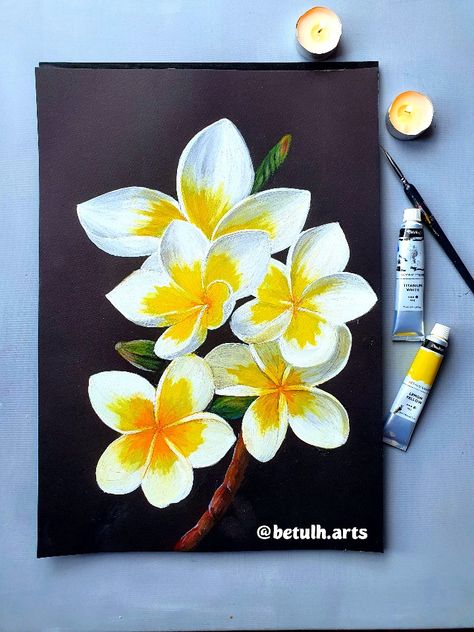 Frangipani Painting Acrylics, Frangipani Drawing, Frangipani Painting, Frangipani Flower, Mini Toile, Journal Drawing, Jordan Logo Wallpaper, Watercolor Art Diy, Painting Stuff