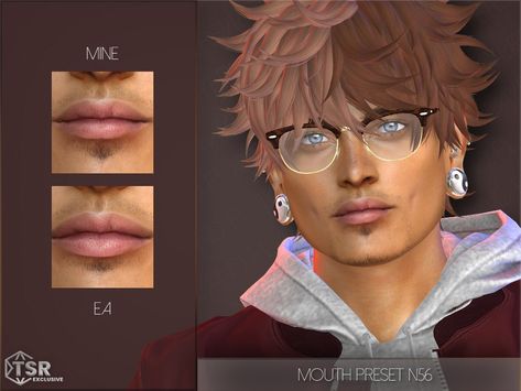 The Sims Resource - Mouth Preset N56 Sims 4 Cc Lip Presets Men, Sims 4 Male Mouth Presets, The Sims 4 Cc Skin Details Men, The Sims 4 Male Skin Details, Male Lip Presets Sims 4 Cc, Sims 4 Male Lips Cc, Sims 4 Male Lips Preset, Sims 4 Male Nose Presets, Sims 4 Male Lips