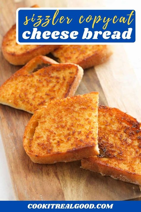 Sizzler Toast Recipe, Sizzler Cheese Toast, Sizzler Recipes, Cheese Toast Recipe, Savoury Bakes, Tupperware Recipes, Bread Sticks, Cheesy Bread, Cheese Toast