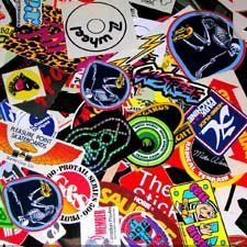 How Can I Display My Sticker Collection?    Click to read the great answers! Stickers Collection Display, Vintage Wallpapers, A Place For Everything, Vintage Skate, Custom Cases, Condo Decorating, Skateboard Stickers, Travel Stickers, Old Furniture