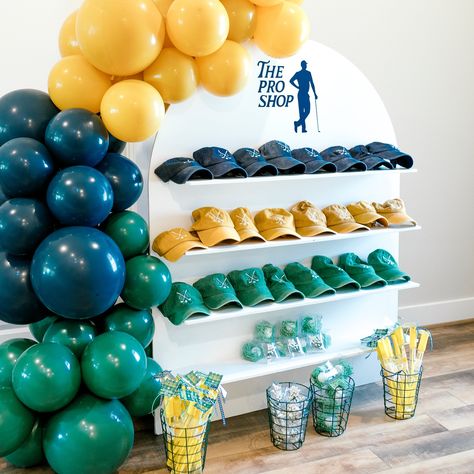 Such a cute #masters themed first birthday party 🎂⛳️ Planning @astephenssoiree Photos @elizabethbrookephotography . . . . . . #masterstheme #goldtheme #holeinone #holeinonetheme #golf #firstbirthday #eventplanning #photography #balloondecor #eventplanner #acrylicsignage #acrylicsigns #fyp Master Themed Birthday Party, Mastered First Birthday, Hole In One Themed Birthday, Golf Backdrops, Golf Birthday Party Decorations, Golf Party Backdrop, Masters First Birthday, Mastered His First Year Party, Masters 1st Birthday Party