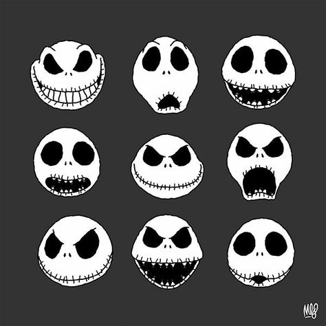 Jack Skellington Faces, Nightmare Before Christmas Drawings, Nightmare Before Christmas Tattoo, Halloween Breakfast, Nightmare Before Christmas Wallpaper, Scary Christmas, Nightmare Before Christmas Decorations, Skeleton Face, Skeleton Drawings