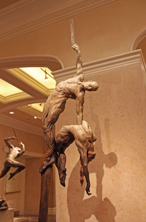 Richard MacDonald statue of two silks artists. | Emily | Flickr Interesting Pottery, Stefano Valentini, Art Statues, Book Content, Beautiful Chaos, Rennaissance Art, Deep Art, 15 Diy, Mythology Art