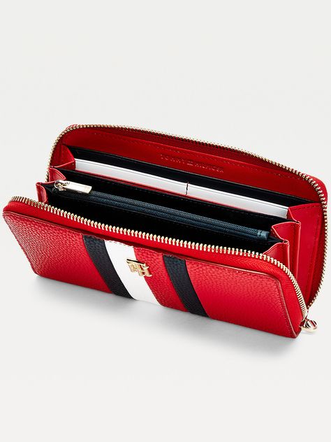 Red Fits, Tommy Hilfiger Women, Womens Purses, New Trends, Wallets For Women, Zip Around Wallet, Purse Wallet, Style Icons, Tommy Hilfiger