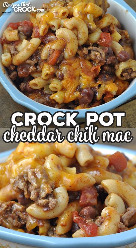 Yummy Dinner Recipes Crockpot, Best Crock Pot Meals Dinners, Crockpot Hotdish Recipes Simple, Picky Lunch Ideas For Adults, Simple Dinner Crockpot Recipes, Cheap Dinner Ideas Crock Pots, Crock Pot Cheddar Chili Mac, Quick And Easy Crockpot Recipes Beef, Dump And Go Crockpot Chili