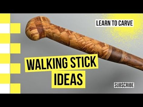 Walking Stick Ideas, Walking Sticks Diy, Walking Sticks Ideas Homemade, Diy Walking Stick, Walking Stick Designs, Wood Carving Patterns Free, Walking Sticks For Sale, Paracord Wrap Handle, Woodcarving Ideas