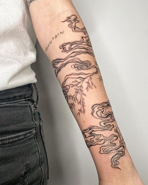 danielle gutierrez on Instagram: "Four hours later and @os.6704 has the coolest swirl/ fern combo. She called it “sick nasty” & I fully agree👌🏼" Swirl Tattoo, Wrap Around Tattoo, Around Arm Tattoo, Wrap Tattoo, Key Tattoo, Elbow Tattoos, Pretty Tattoos For Women, Feminine Tattoo, Arm Tattoos For Women