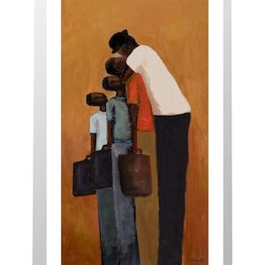 Black Art Prints, Family Art Print, Art Noir, Afrikaanse Kunst, Mother Art, Afrocentric Art, Black Art Painting, Ethnic Art, Black Families