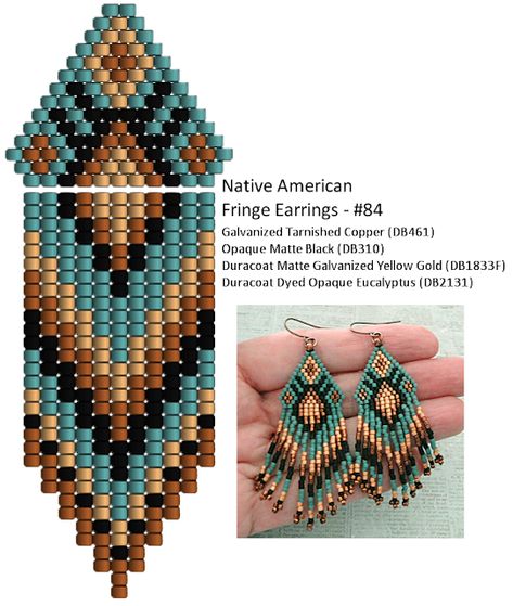 Anting Manik, Seed Bead Jewelry Patterns, Native Beading Patterns, Beaded Earrings Native, Miyuki Delica Beads, Beaded Earrings Tutorials, Beaded Earrings Diy, Beading Jewelery, Seed Bead Patterns