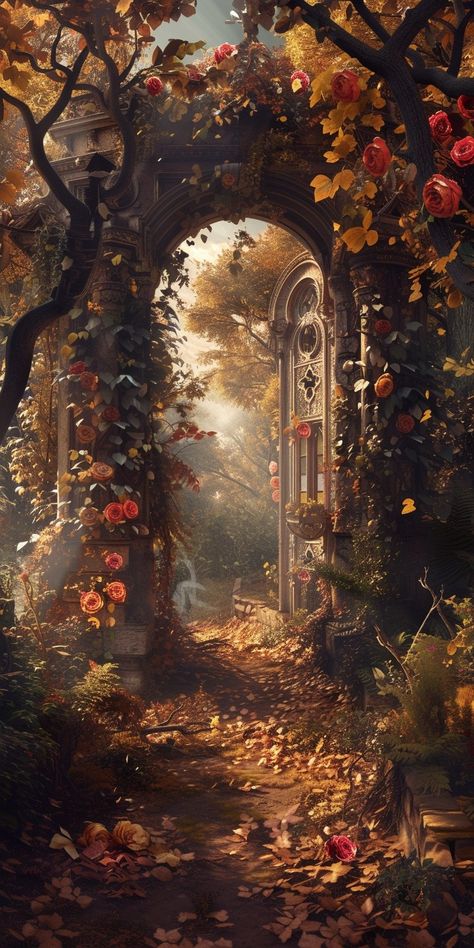 Midjourney Feed Forest Witch Aesthetic Wallpaper, Whimsical Fall Aesthetic, Vintage Fall Phone Wallpaper, Beautiful Nature Pictures Photography, Fall Nature Wallpaper, Medieval Wallpaper, May Vibes, Facts About Halloween, Autumn Images