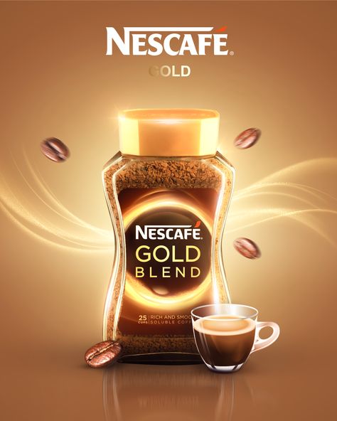 Social media ads, for Nescafe Nescafe Gold Blend, Nescafe Coffee, Coffee Advertising, Coffee Infographic, Concept Art Tutorial, Graphic Design Assets, Social Media Advertising Design, Creative Advertising Design, Food Graphic Design